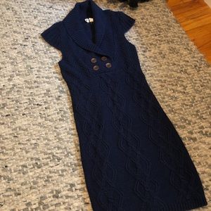 Knee length sweater dress